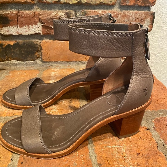 Frye Shoes - Frye Brielle charcoal grey sandals
